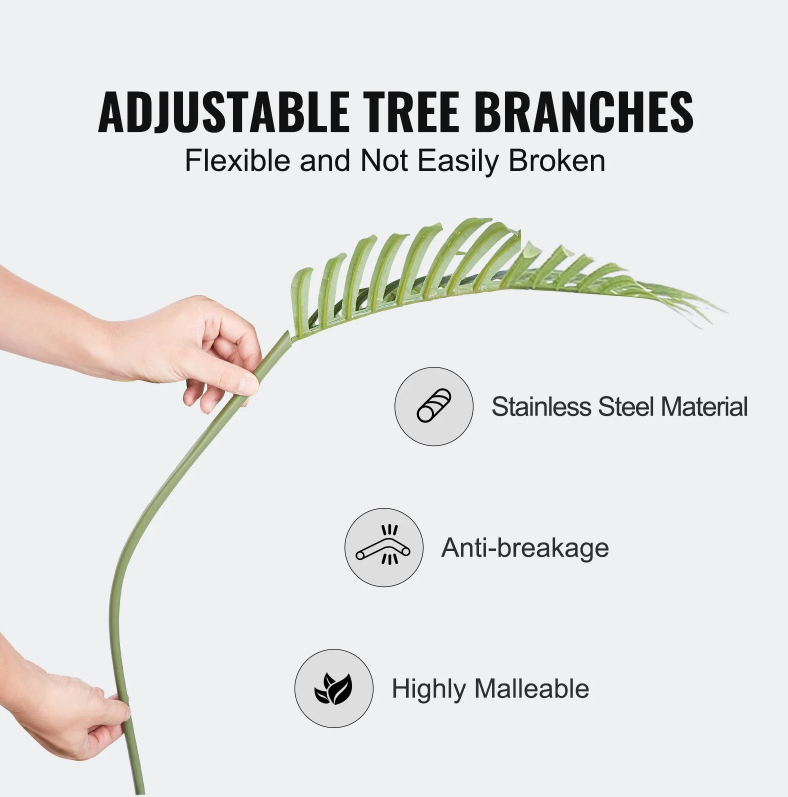 6.5' Artificial Gold Cane Palm