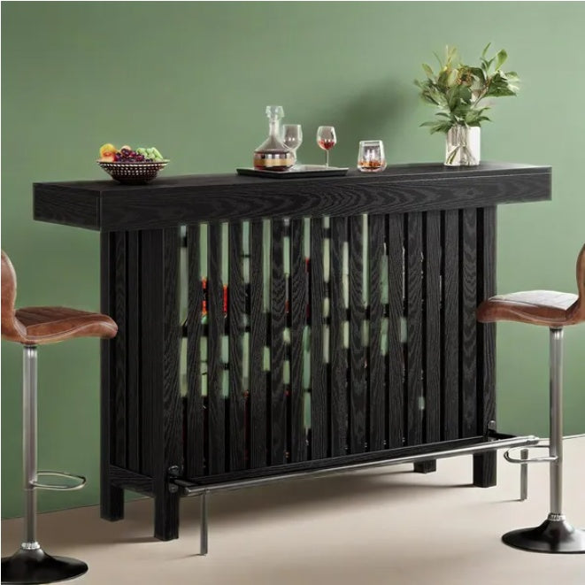 Luxury Dark Wood Home Bar Unit