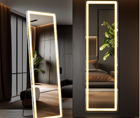 3-Color LED Full-Length Mirror
