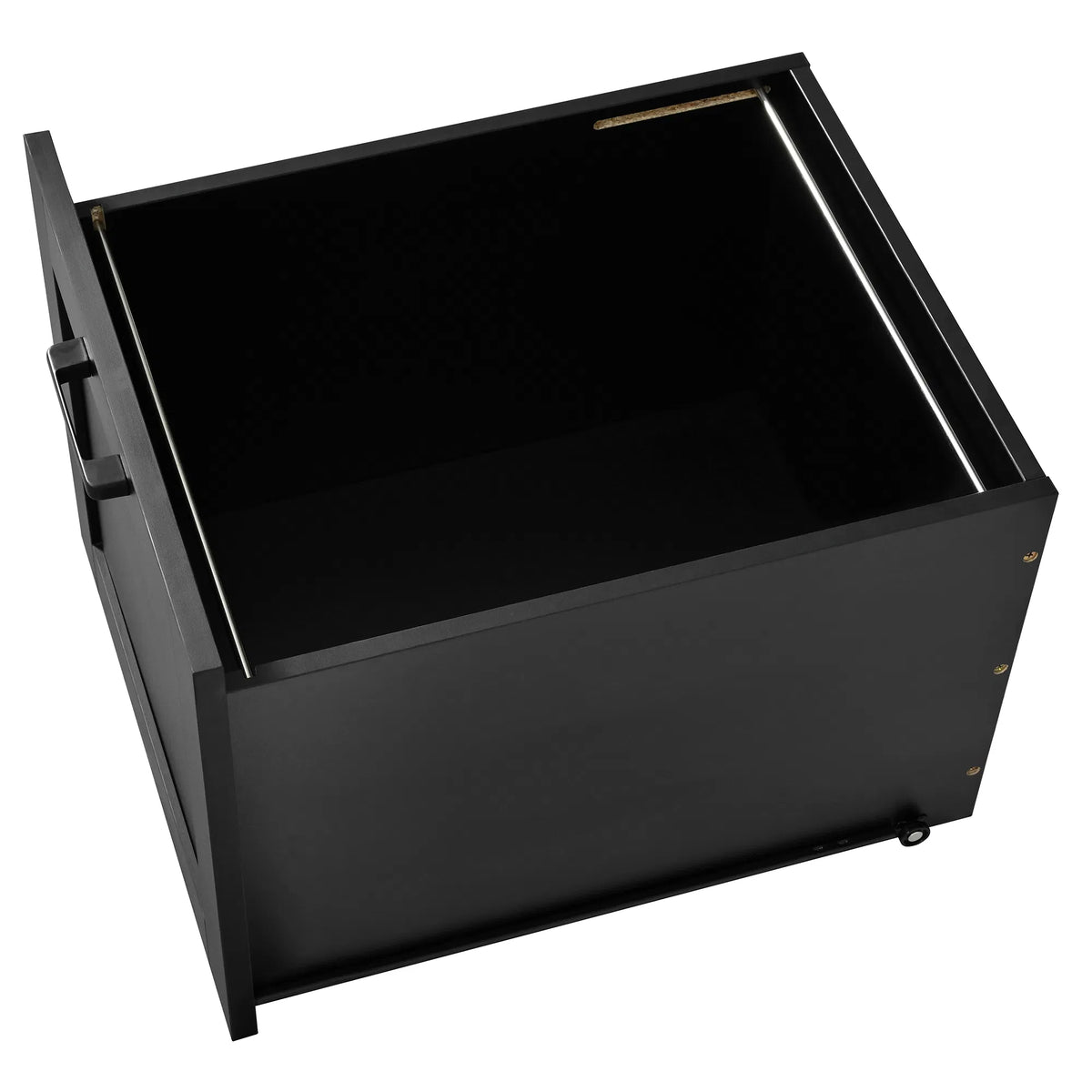 Black & Walnut Executive Workstation with Hutch
