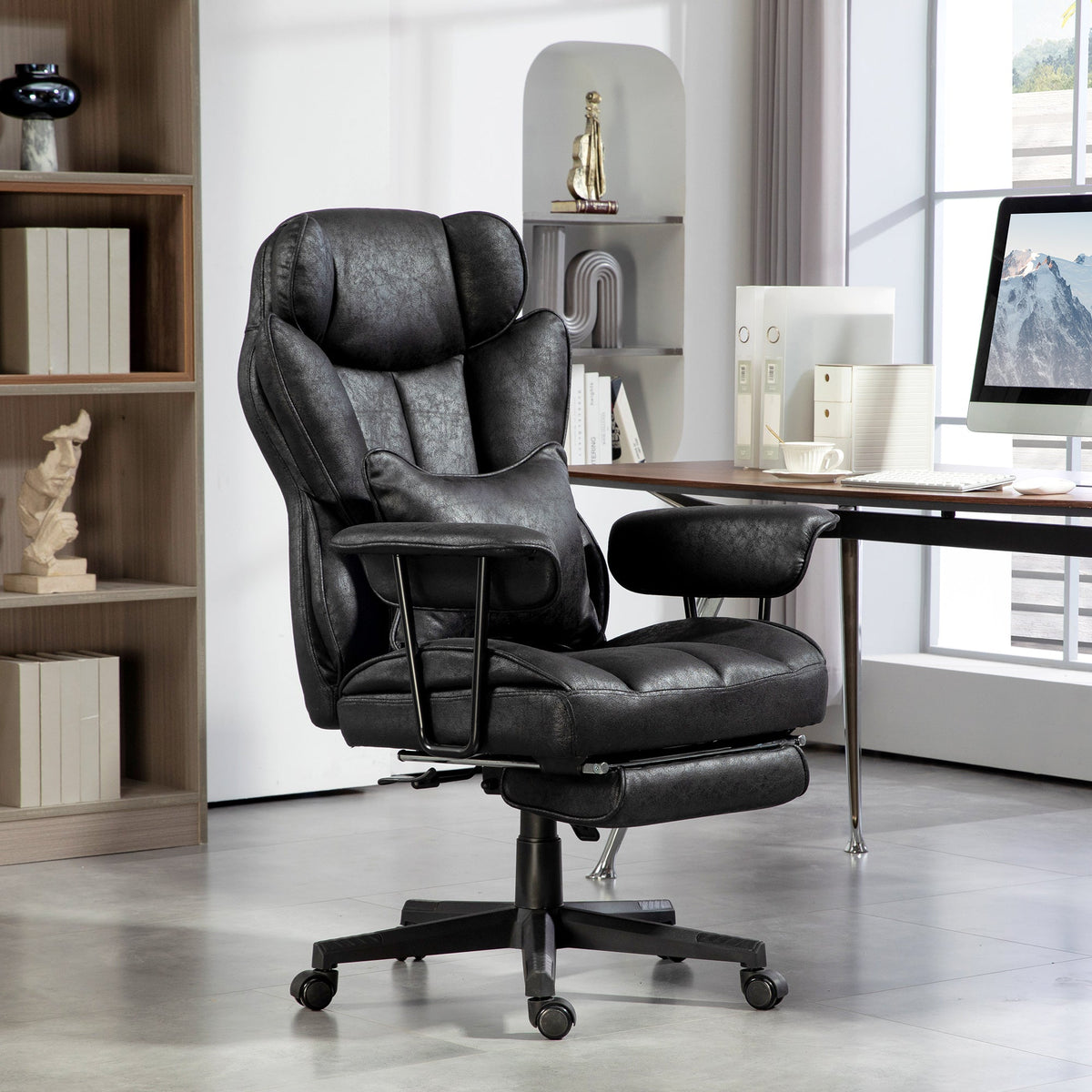 Big & Tall Executive Office Chair with Recline & Footrest