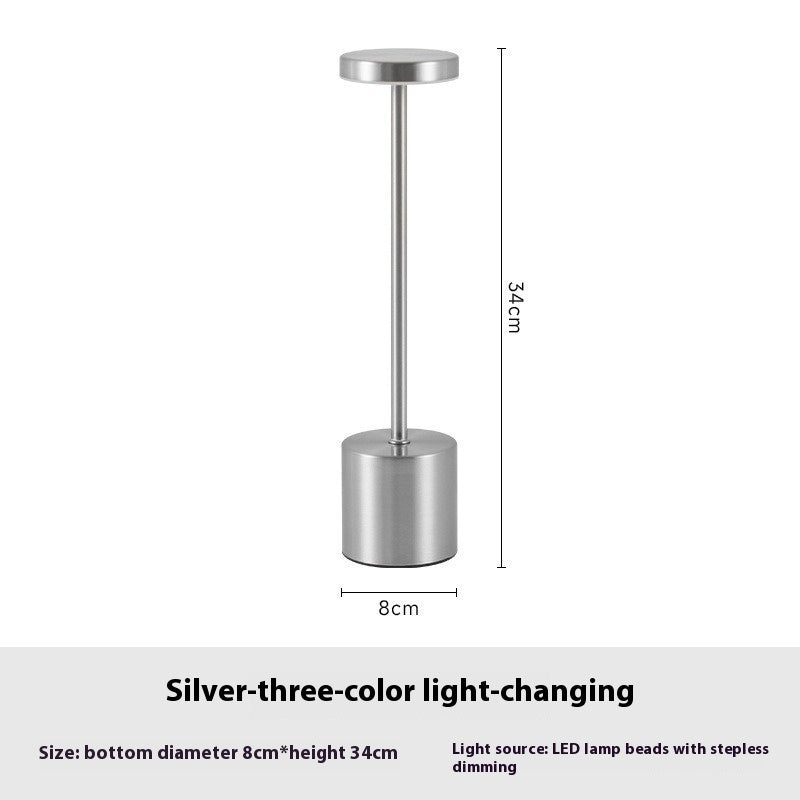 Rechargeable 3-Color Touch Table Lamp