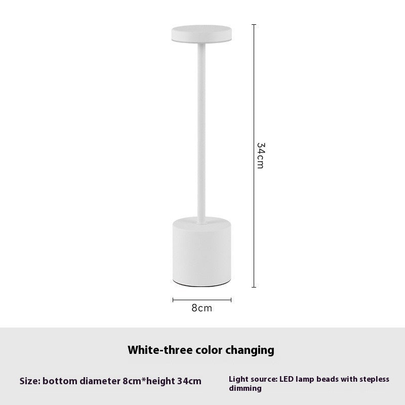 Rechargeable 3-Color Touch Table Lamp