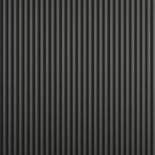 Black Fluted Bar Cabinet with Fridge Compartment & Charging Station