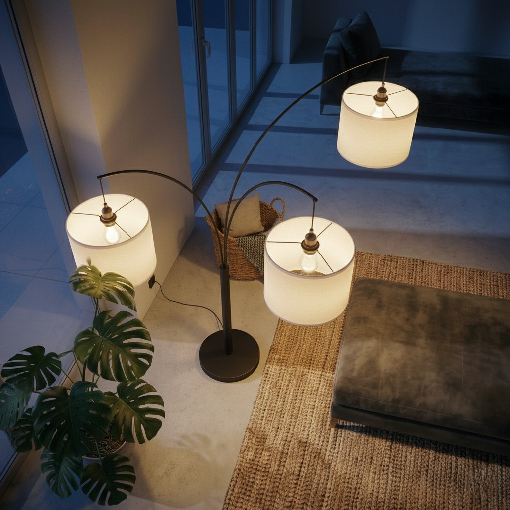 Royal 3-Arm Oil-Rubbed Bronze Floor Lamp