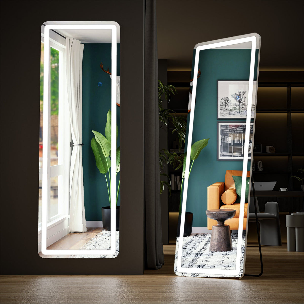 3-Color LED Full-Length Mirror