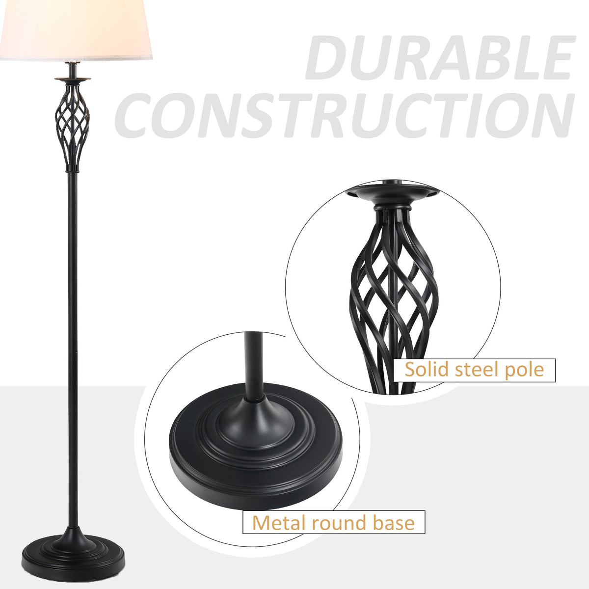 3-Piece Floor + Table Lamp Set