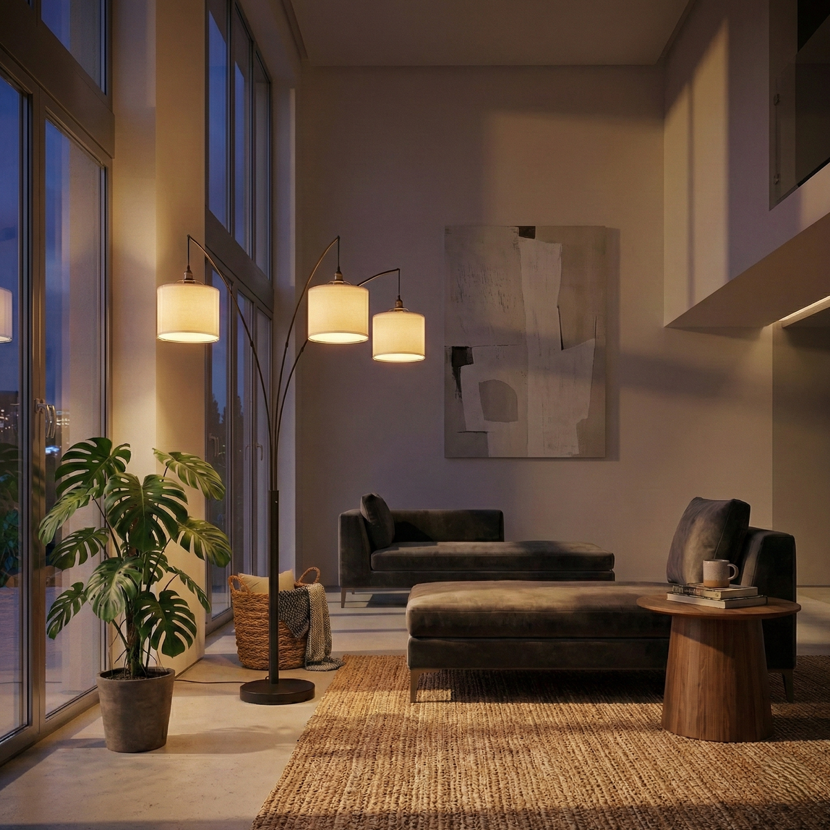 Royal 3-Arm Oil-Rubbed Bronze Floor Lamp
