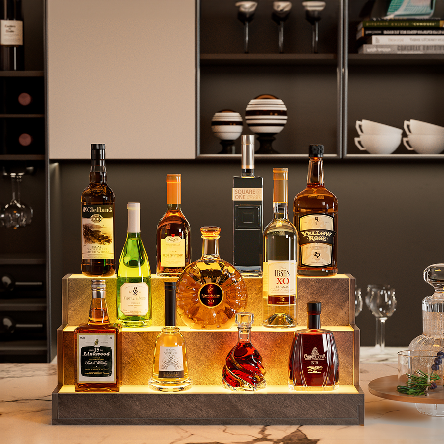 24" LED Liquor Bottle Display Shelf