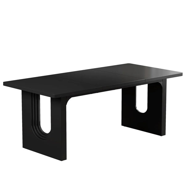 Sculptural Black Executive Desk