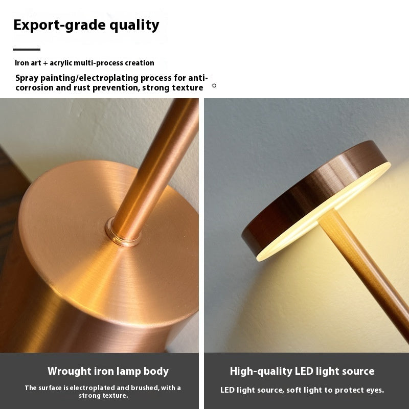Rechargeable 3-Color Touch Table Lamp